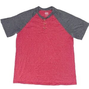 Color block Henley tee